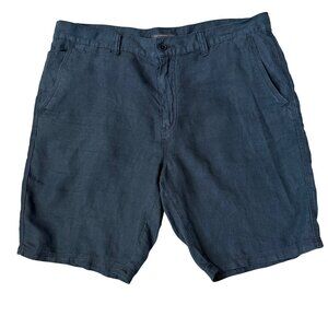 John Varvatos Triple-Needle Shorts Mens Size 38 Linen Vacation Resort Classic